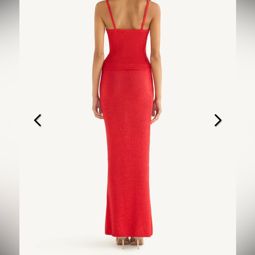 Asta Resort Carolina Skirt & top in Red - Picture 2 of 7